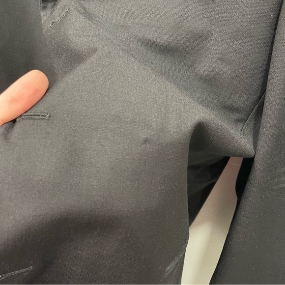 Donna Karan Signature Made In Italy Wool Black Blazer Suit Jacket 43/36 Long - Picture 7 of 15